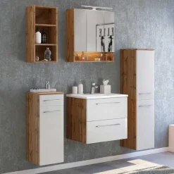 Sale Wohnen Set Badezimmer-Möbel Programm - Yazemina (fünfteilig)