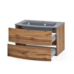 Discount Wohnen Set Badmöbel in Holz Optik - Neuzera (vierteilig)