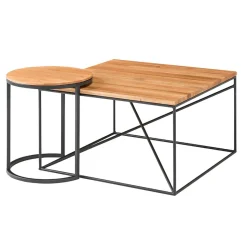 Hot Wohnen Set Couchtisch & Beistelltisch - Castania (zweiteilig)