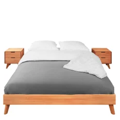 Sale Wohnen Set Doppelbett & Nachtkommoden - Junola I (dreiteilig)