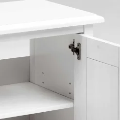 New Wohnen Set Landhaus Badmöbel aus Holz - Satumare (dreiteilig)