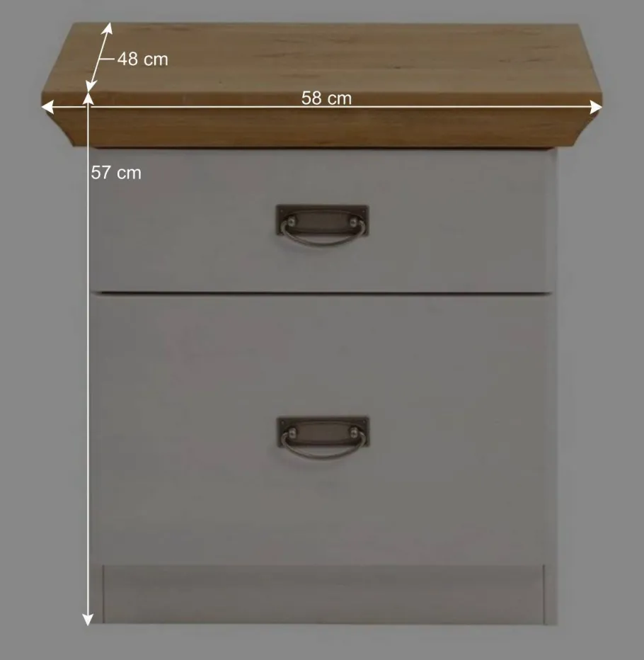 Best Wohnen Set Landhausbett & Nachtschränke - Sibiuta (dreiteilig)