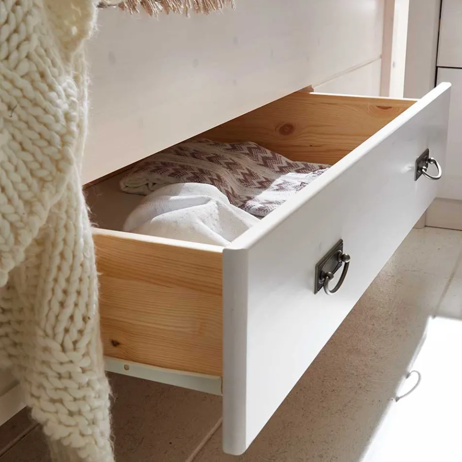 Best Wohnen Set Landhausbett & Nachtschränke - Sibiuta (dreiteilig)