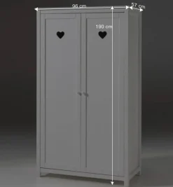 Online Wohnen Set Möbel Grandory fürs Jugendzimmer (fünfteilig)