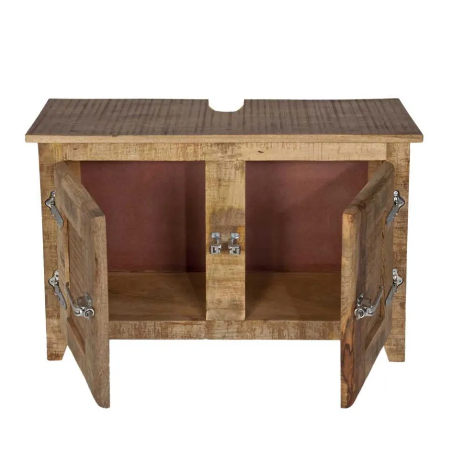Clearance Wohnen Shabby Bad Möbel aus Holz - Suennas (vierteilig)