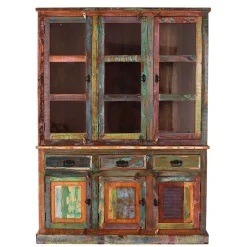 Hot Wohnen Shabby Chic Buffetschrank in Braun Bunt - Jamaica