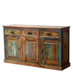 Hot Wohnen Shabby Chic Buffetschrank in Braun Bunt - Jamaica