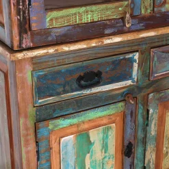 Hot Wohnen Shabby Chic Buffetschrank in Braun Bunt - Jamaica