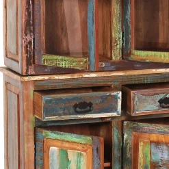 Hot Wohnen Shabby Chic Buffetschrank in Braun Bunt - Jamaica