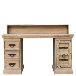 Wohnen Shabby Chic Design Schreibtisch 132x90x65 cm - Abid