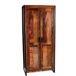 Wohnen Shabby Chic Dielenschrank aus Recyclingholz - Ensley