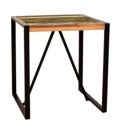 Wohnen Shabby Chic Esstisch aus buntem Altholz - Vosbadus