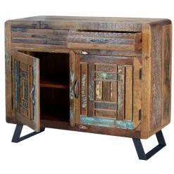 Hot Wohnen Shabby Chic Kombi-Kommode aus Recyclingholz - Tunar