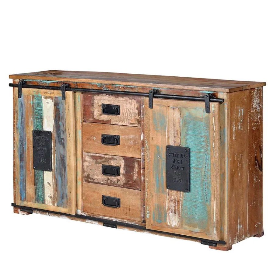 Discount Wohnen Shabby Chic Kombi-Kommode 150 cm breit - Jevilia