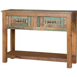 Clearance Wohnen Shabby Chic Konsolentisch aus Recyclingholz - Tunar