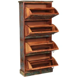 Sale Wohnen Shabby Chic Schuhschrank mit vier Klappen - Jamaica