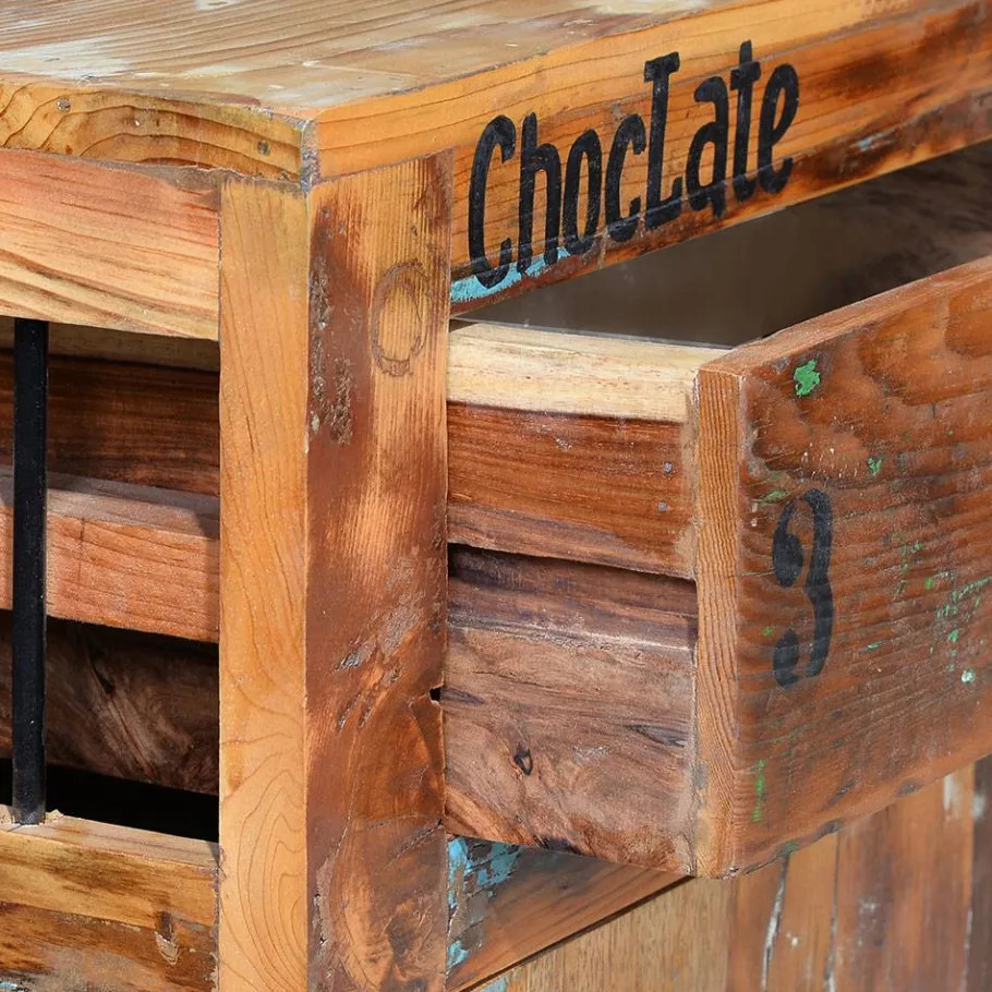 Wohnen Shabby Chic Sideboard aus Recyclingholz - Vatrima