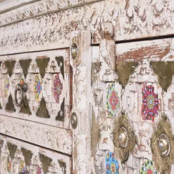 Discount Wohnen Shabby Chic Sideboard in Antikweiß - Mirell
