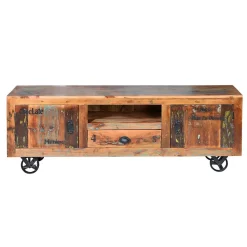Wohnen Shabby Chic TV Lowboard aus Recyclingholz - Vatrima