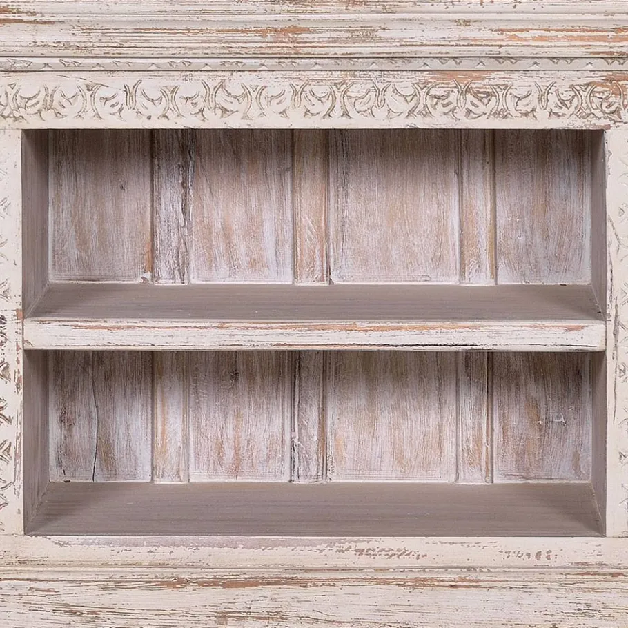 Discount Wohnen Shabby Chic TV Lowboard in Antikweiß - Mirell