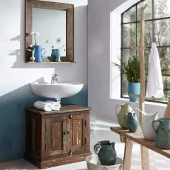 New Wohnen Shabby Chic Waschtisch & Spiegel - Jamaica (zweiteilig)
