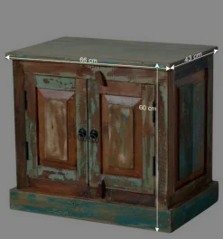 New Wohnen Shabby Chic Waschtisch & Spiegel - Jamaica (zweiteilig)