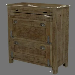 Discount Wohnen Shabby Design Schuhschrank mit 2 Klappen - Suennas
