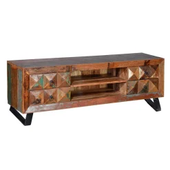 Discount Wohnen Shabby Design TV Board aus Recyclingholz - Zeremonia