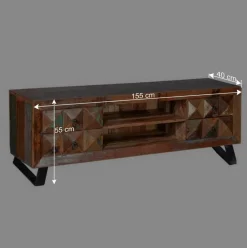 Discount Wohnen Shabby Design TV Board aus Recyclingholz - Zeremonia