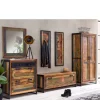 New Wohnen Shabby Garderobenmöbel aus Massivholz - Ensley (sechsteilig)