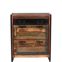 New Wohnen Shabby Garderobenmöbel aus Massivholz - Ensley (sechsteilig)