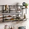 New Wohnen Shabby Hängeregale inkl Flaschenregal - Jamaica (fünfteilig)