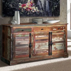 Sale Wohnen Shabby Style Sideboard aus Altholz - Manna