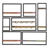 Sale Wohnen Shabby Wandregale mit Flaschenablage - Jamaica (siebenteilig)