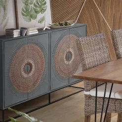 New Wohnen Sideboard - dekorativ mit Mandalas - Mesusco
