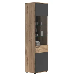 Best Wohnen Sideboard & zwei Vitrinenschränke Set - Lucios (dreiteilig)
