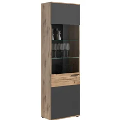 Best Wohnen Sideboard & zwei Vitrinenschränke Set - Lucios (dreiteilig)