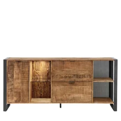 Clearance Wohnen Sideboard aus Recyclingholz Mango & Metall - Acira