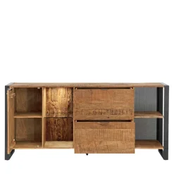 Clearance Wohnen Sideboard aus Recyclingholz Mango & Metall - Acira