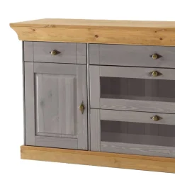 New Wohnen Sideboard Cempino in Grau Kiefer teilmassiv