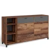 Best Wohnen Sideboard in Altholz Optik & Anthrazit - Bosco