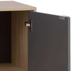 Best Wohnen Sideboard in Eiche Hell NB & Dunkelgrau - Dranico