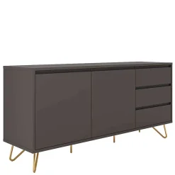 Hot Wohnen Sideboard in Grau & Gold - Tajibo
