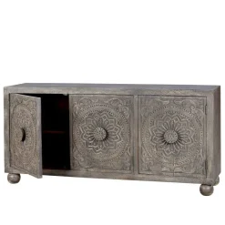 New Wohnen Sideboard in Grey Wash Mangoholz - Buama
