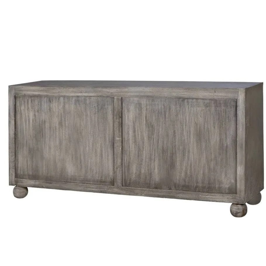 New Wohnen Sideboard in Grey Wash Mangoholz - Buama