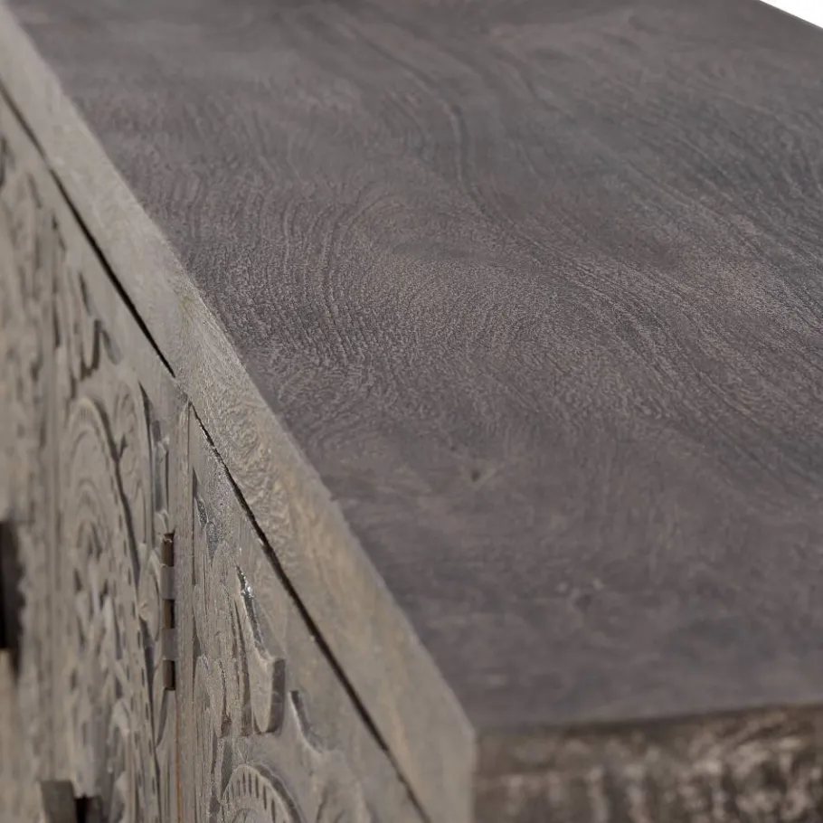 New Wohnen Sideboard in Grey Wash Mangoholz - Buama