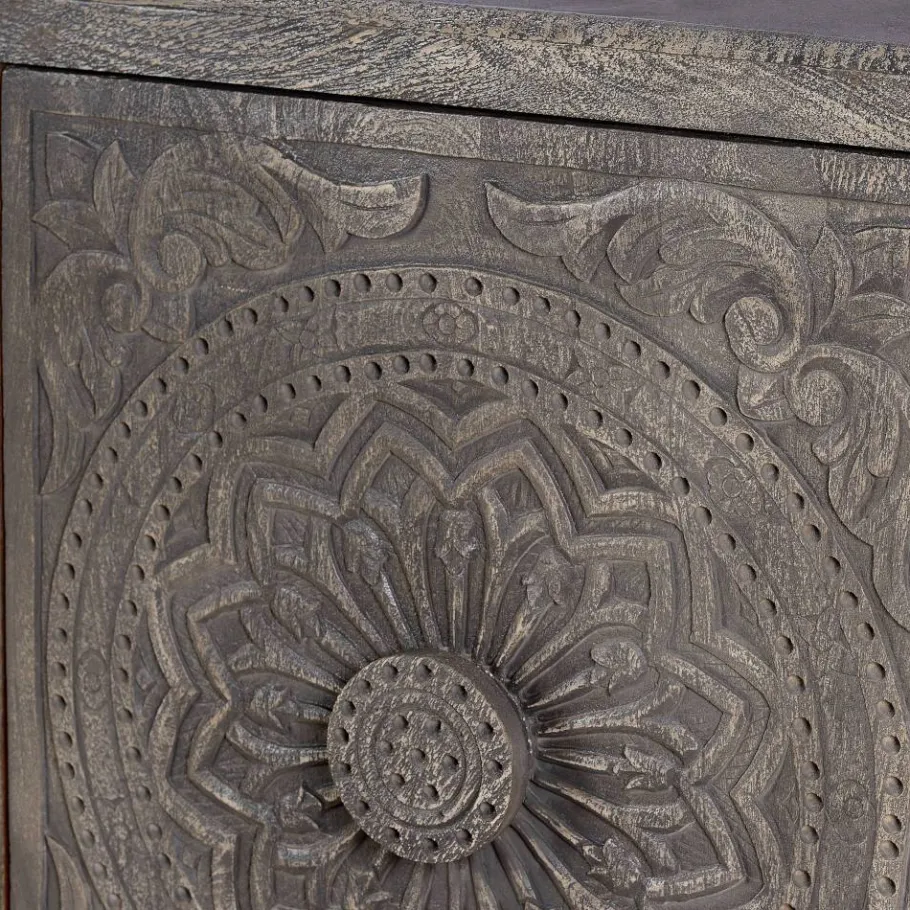 New Wohnen Sideboard in Grey Wash Mangoholz - Buama