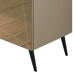 Discount Wohnen Sideboard in Taupe und Bronze Spiegelglas - Lotivera