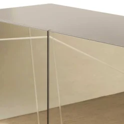 Discount Wohnen Sideboard in Taupe und Bronze Spiegelglas - Lotivera