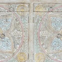 New Wohnen Sideboard in White Wash und Pastellfarben - Cranita